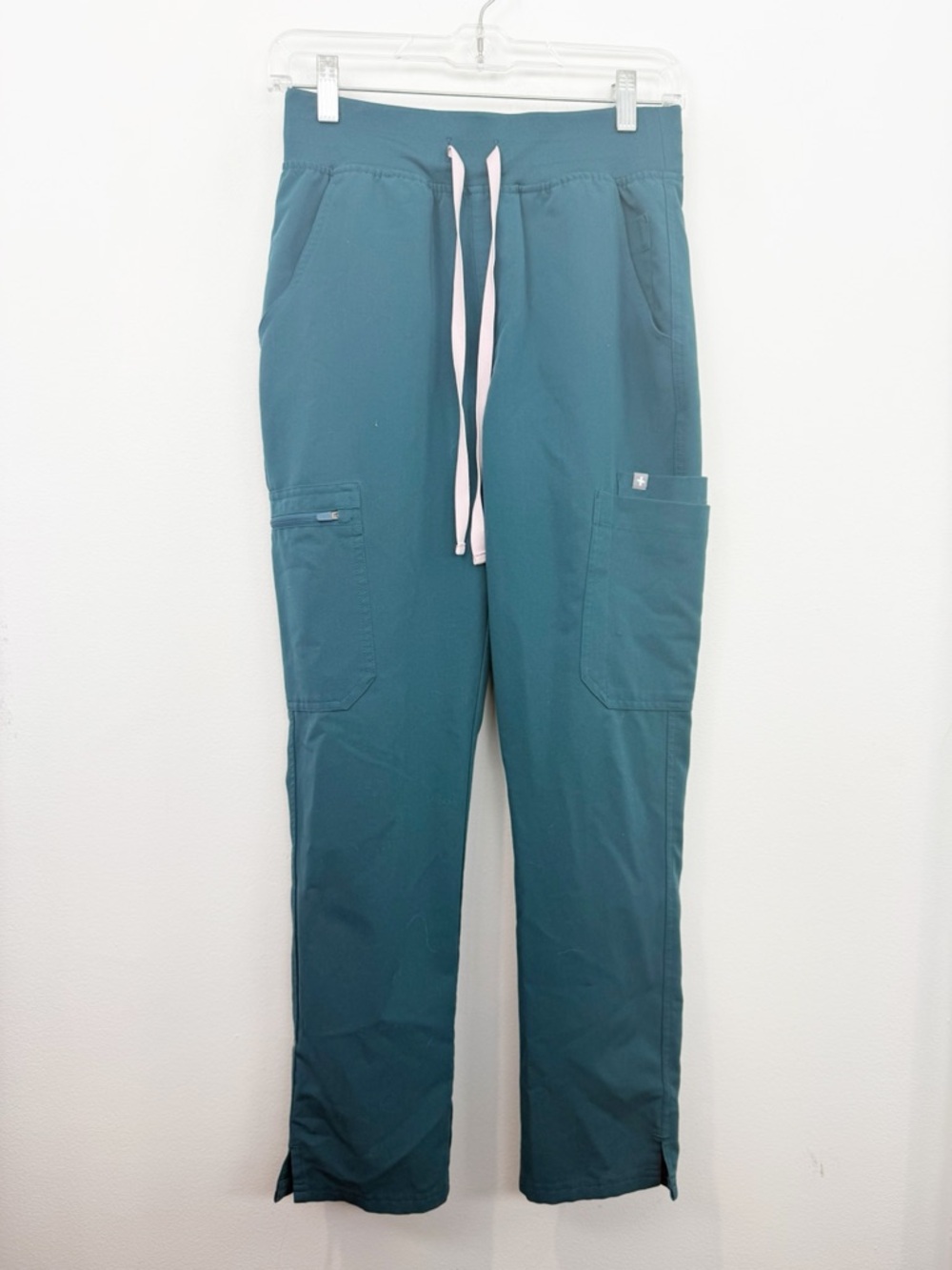 Figs Womens High Waisted Yola Skinny Scrub Pants Teal Size Small